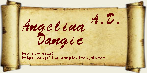 Angelina Dangić vizit kartica